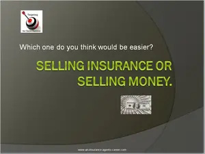 Selling insurance or money